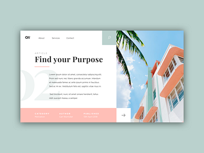 Landing Page landing page pastel typography ui ux web web design website