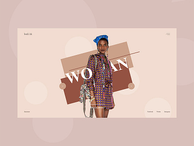 lock'ck clothes commerce concept design fashion slider template web