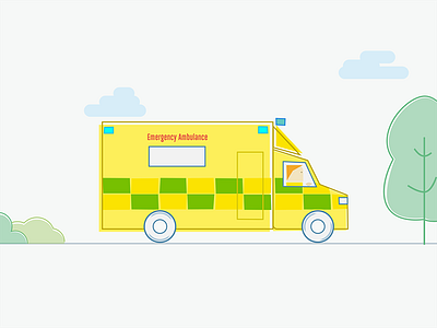 NHS Ambulance 01 after effects animation character