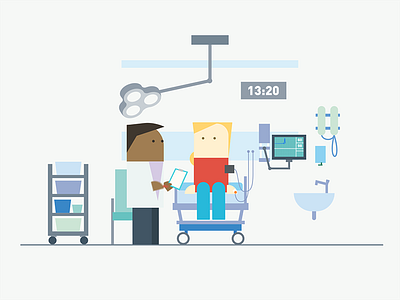 NHS Hospital 01 after effects animation character