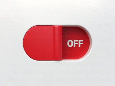 On/Off V2 3d animation design green off on red switch toggle webshocker