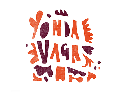 Lettering — Logo proposal for Onda Vaga art brand branding design digital illustrator lettering logo type typography ux vector