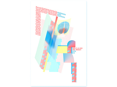 Resonance Series 04 3d gig illustration poster