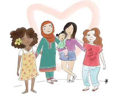 All We Need children illustration women