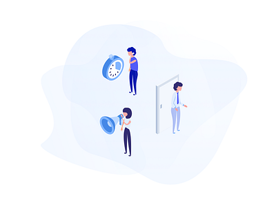 Illustrations for KPIs customer experience cx illustrations kpi salemove ui