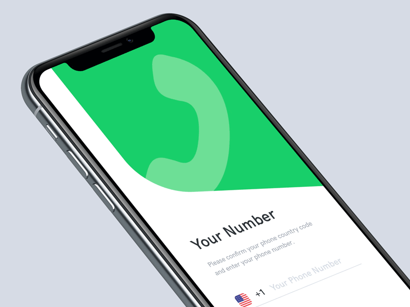 Sign Up with Phone Number animation app flag ios loading number phone register registration sign up