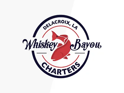 Logo: Whiskey Bayou Charters brand charters design fish fishing graphic design identity logo