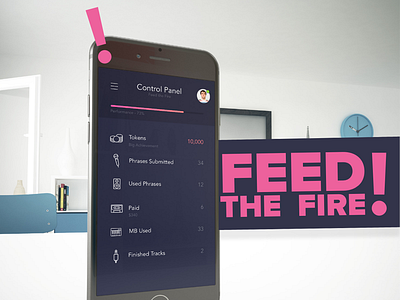 Feedthefire mobile uiux