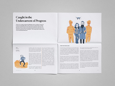 2018 Annual Digest content design editorial layout newspaper print writing