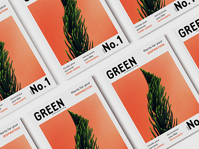 Green magazine cover cover graphic design layout design magazine mock up