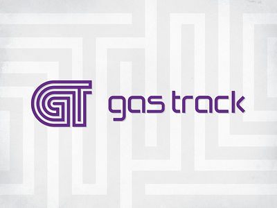 GAS TRACK - LOGO custem type finger print logo maze