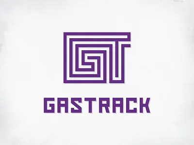 GAS TRACK - LOGO custem type finger print logo maze