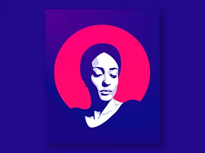 Portrait Illustration adobe author digital editorial face illustration portrait vector writer