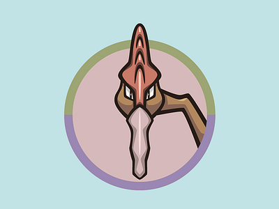 022 Fearow badge collection fearow icon illustration kanto logo mascot patch pokédex pokémon series
