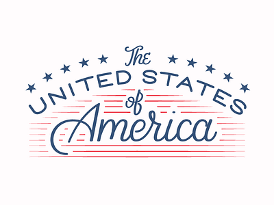 United States of America america illustrator lettering olympics team usa united states vector