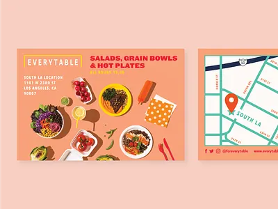 Everytable Discount Flyer design discount everytable flyer food food justice graphic postcard social good