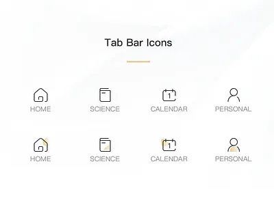 Tab Bar Icons icon ui