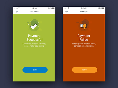 Payment - Successful & Failed failed payment successful