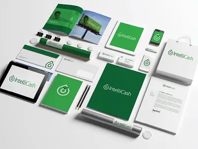 IntelliCash Brand Usage Guide brand guide brand usage mockups
