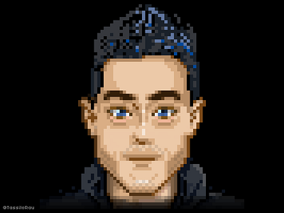 PixelMe: Elliot Alderson 8bit alderson elliot malek mr pixel portrait rami robot