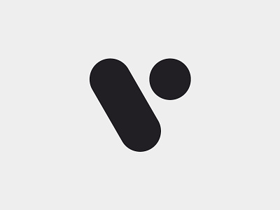 V brand logo minimal simple symbol triangle v