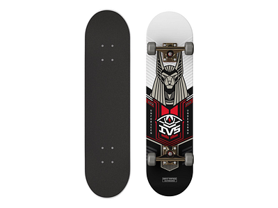 Anubis Deck- IVS branding design graphic design illustration skateboard