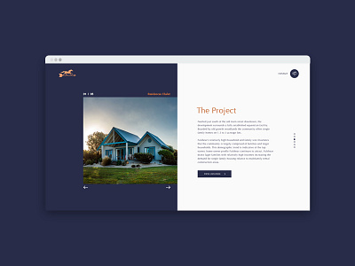 Real Estate - Project Slider Module Web buttons desktop estate gallery project real slider ui ux