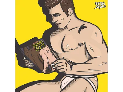 RetroSex Pin Up ian jacob illustration male figure pin up retrosex