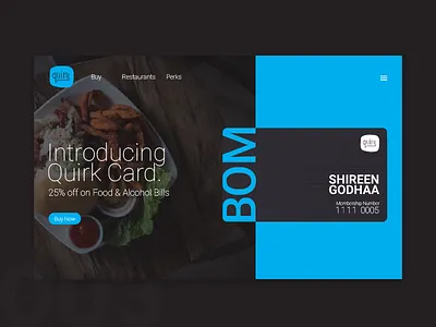 #003 Landing Page card dailyui day3 foodwebsite interface landing page uichallenge