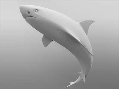 Shark c4d clay shark wip