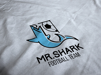 MR.Shark football logo team