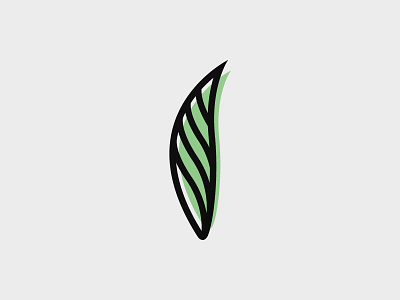 Knife + Leaf clean color design dribbble logo logomark minimal simple