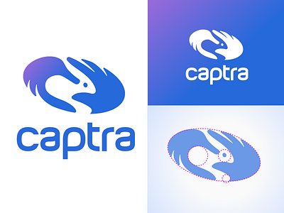 captra rabbit bunny hands hare icon identity jackrabbit logo negative space rabbit