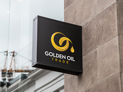 Golden Oil Trade brand design logo mark oil trade