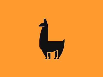 L for Llama 36 days of type animal illustration l llama logo typography vector