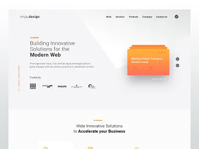 Agency Landing Page agency agency website homepage ui landing page
