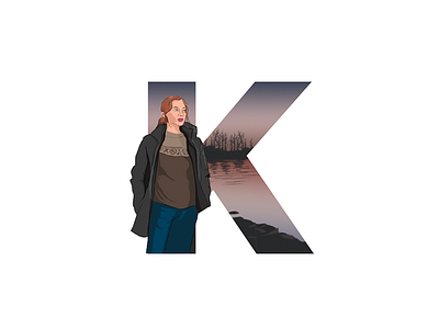 K is for the Killing 36days 36days k 36daysoftype 36daysoftype 05 illustration netflix series thekilling