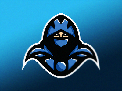 Assassin Mascot Logo assassin blue concept design face logo man mascot men