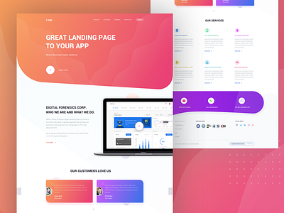 Landing Page V2 clean design customer service homepage inspiration inspirational landing ui ux wesite