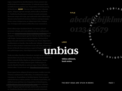 unbias branding font identity lettering logo logotype typography wordmark