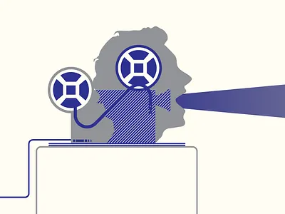 Vector Projector (2011) film loop projector vector