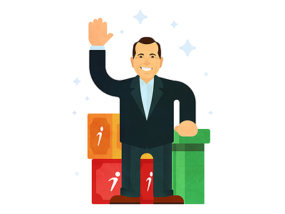 Hello! blocks business cartoon hello illustration man pipe suit super mario video game wave work