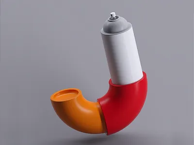 3D Graffiti J 36daysoftype 3d c4d cgi design graffiti illustration typography