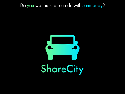 Rideshare Car Service logo branding dailylogochallenge day 29 graphic design illustration rideshare car service logo sharecity