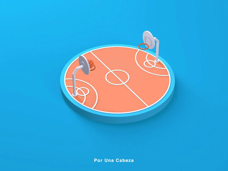 Looping basketball 4d cinema