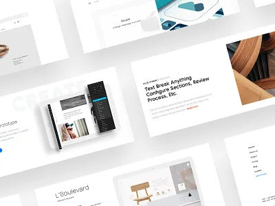 WebtecAgency - Corporate Website agency corporate design grid light mobile simple ui ux web