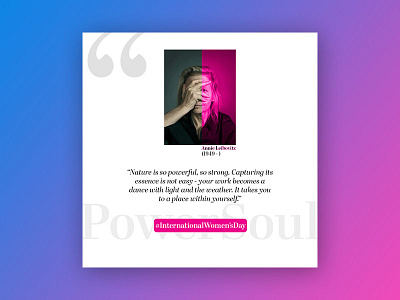 Social Media Campaign campaign social media typography womens day