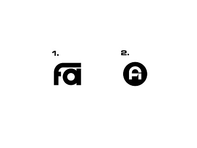 the letter F and A branding design identity logo logodesign logotype type typography