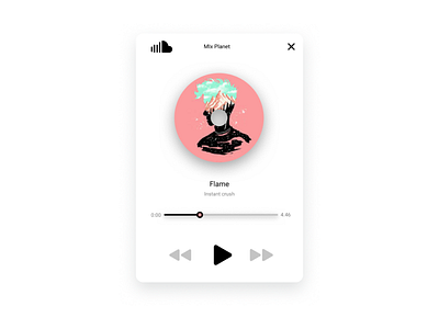 Daily UI #009 Music Player 009 chrome chromos design music notification player responsive ui ux web