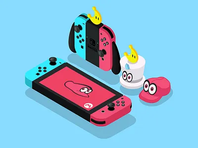 2.5D-Super Mario Odyssey 2.5d ai game icon illustrator link mario nintendo super switch